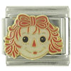 Raggedy Ann Smiling Italian Charm