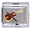 Music Theme Violin Italian Charm Bracelets