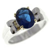 Size 7 Oval Cut Sapphire Ring