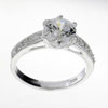 Size 8 Round Cut Band  Cz  Ring