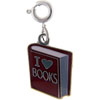 I Heart Books Clasp Charm