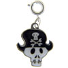Pirate Skull Clasp Charm