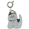 Cat Gray Clasp Charm