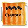 Sparkling Orange Custom Photo Italian Charm