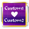 Purple Matrix Custom Photo Italian Charm