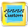 Blue Ice Custom Photo Italian Charm