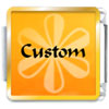 Orange Daisy Custom Photo Italian Charm