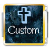 customs - Marble Cross Custom Photo Italian Charm