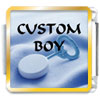 Blue Baby Rattle Custom Photo Italian Charm