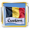 Flag Of Belgium Custom Photo Italian Charm