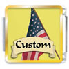 Usa Flag Custom Photo Italian Charm