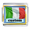 Italian Flag  Custom   Photo  Charm