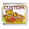 Teddy Bear In Basket Photo Italian Charm