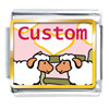 Italian Charms - Sheep In Love Photo Italian Charm