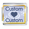 Heart And Snowflakes Photo  Italian  Charm