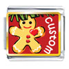 Gingerbread Christmas Ornament Photo  Italian  Charm