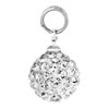 Clear White Crystal Diamond Accent Dangle Clasp Charm For Bracelet
