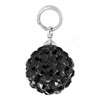 Pure Black Crystal Diamond Accent Dangle Clasp Charm For Bracelet Belly Na...