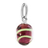 Silberdream Brown Waterdrop Shape Fashion Green Curve Lobster Clasp Murano...