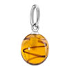 Silberdream Topaz Yellow Waterdrop Shape Fashion Curve Lobster Clasp Muran...