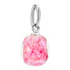 Silberdream Rose Pink Waterdrop Shape Fashion Lobster Clasp Murano Glass B...