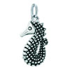 925 Sterling Silver Sea Horse Animal Clasp Charm Pendant