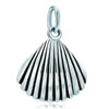 925 Sterling Silver Vivid Shell Clasp Charm Pendant