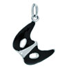 925 Sterling Silver Fox Mask Fancy Ball Clasp Charm Pendant