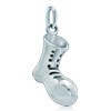 925 Sterling Silver Vivid Western Short Boot Clasp Charm Pendant