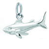 925 Sterling Silver Fierce Shark Sea Animal Clasp Charm Pendant
