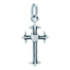 925 Sterling Silver Exquisite Cross Clasp Charm Pendant