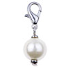 Pearl 925 Sterling Silver Clasp Charms