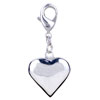 Heart  925   Sterling   Silver  Clasp Charms