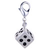Dice 925 Sterling Silver Clasp Charms