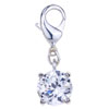 Crystal Ball 925 Sterling Silver Clasp Charms