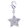 Crystal Star 925 Sterling Silver Clasp Charms