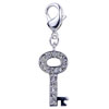 Classic Key 925 Sterling Silver Clasp Charms