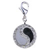 Yin And Yang 925 Sterling Silver Clasp Charms Birthstone