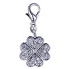 Elegant Flower  925   Sterling   Silver  Clasp Charms