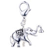 Smart Elephant 925 Sterling Silver Clasp Charms