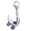 Baby Carrige 925 Sterling Silver Clasp Charms