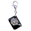 Old Phonograph 925 Sterling Silver Clasp Charms