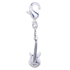Electric Guitar 925 Sterling Silver Clasp Charms