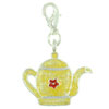 Yellow Teapot Clasp Charm