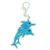 Blue Dolphins Jumping Clasp Charm