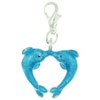 Dolphins Kissing Clasp Charm