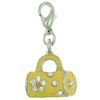 Yellow Bag Clasp Charm