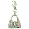 Rhinestone Purse Colorful Clasp Charm