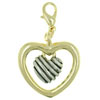 Heart Inside A Heart Clasp Charm