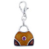 Leather Purse Clasp Charm